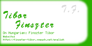 tibor finszter business card